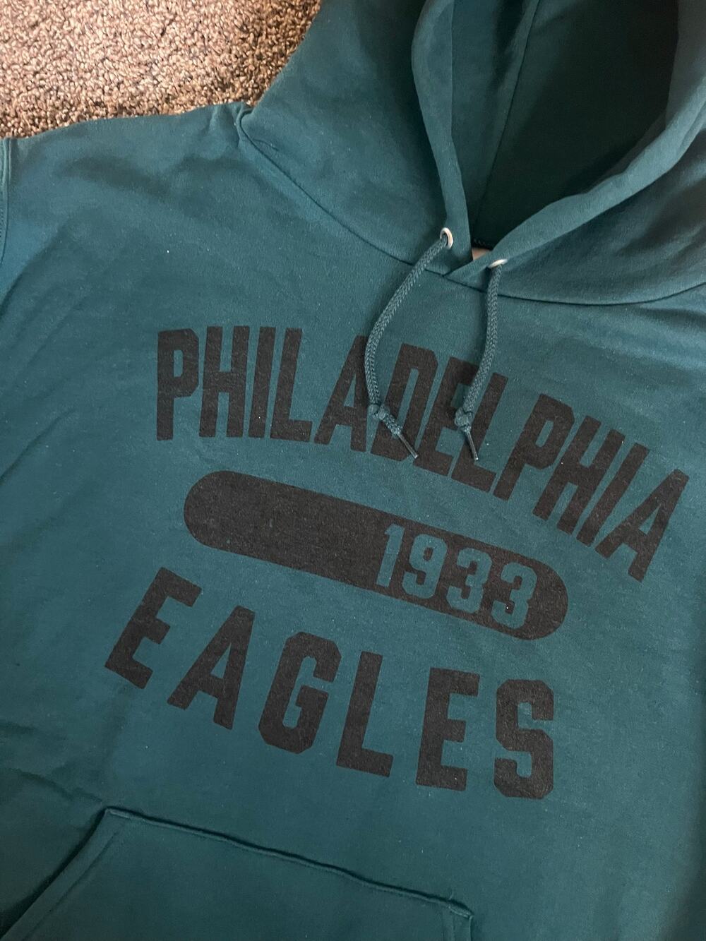 Philadelphia Eagles Champion Medium Green Hoodie Sweatshirt (NWT)